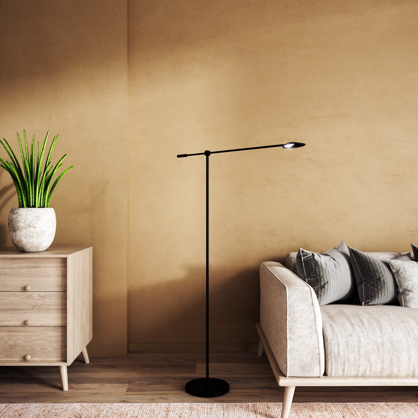 Rotaire 54-in Floor Lamp