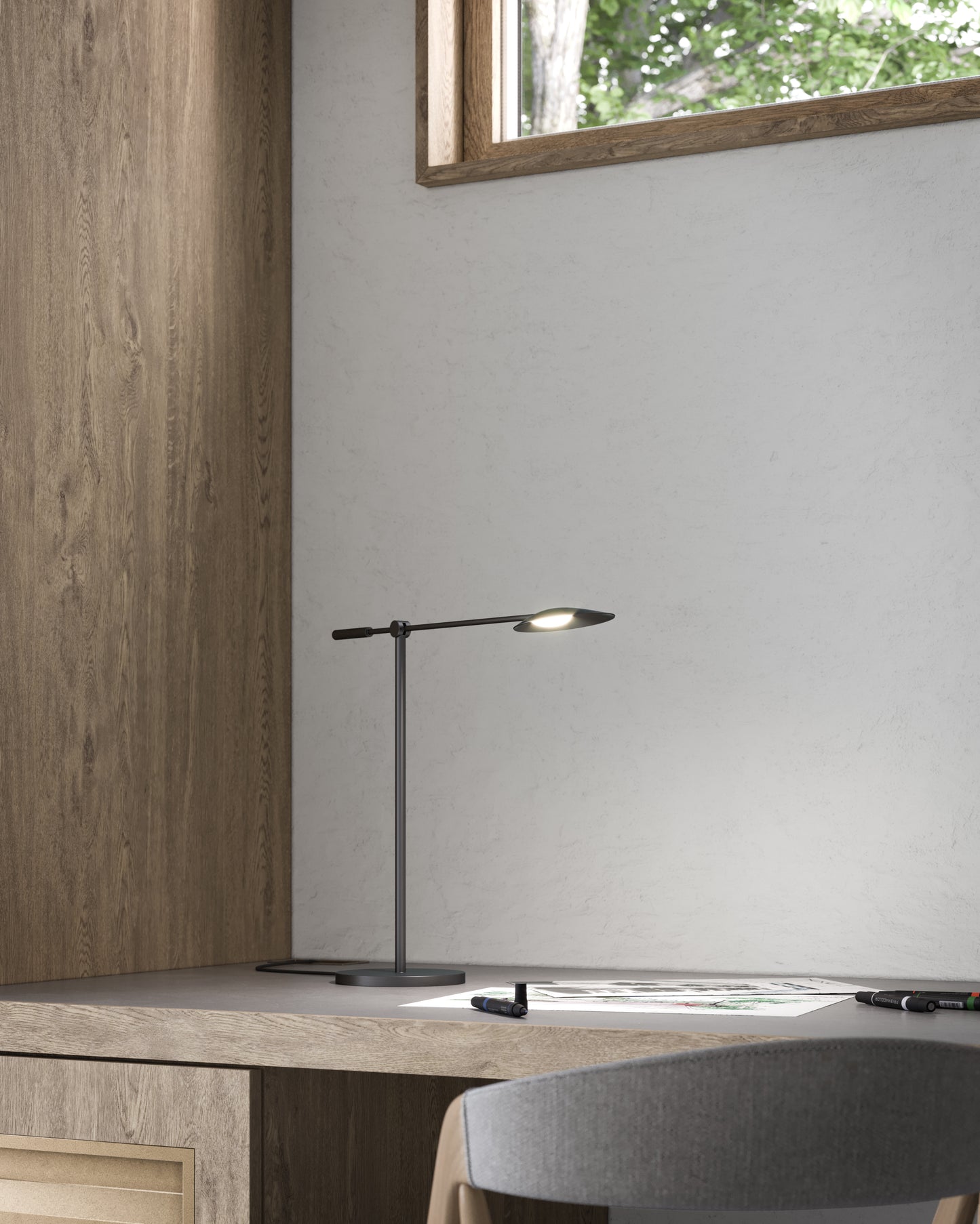 Rotaire 18-in Table Lamp