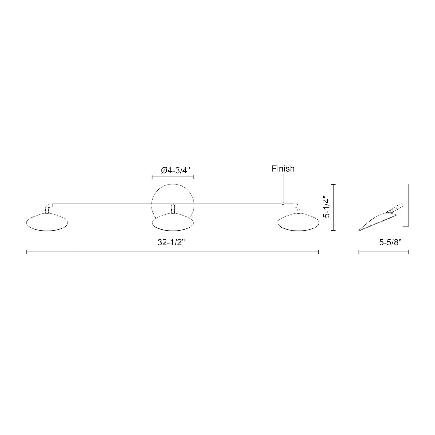 Rotaire 33-in Vanity Light