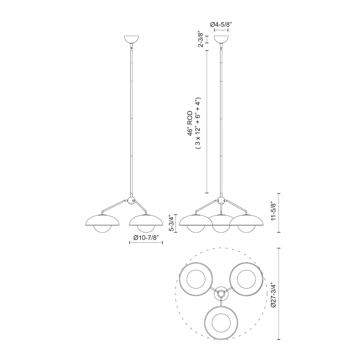 Rubio 28-in Chandelier