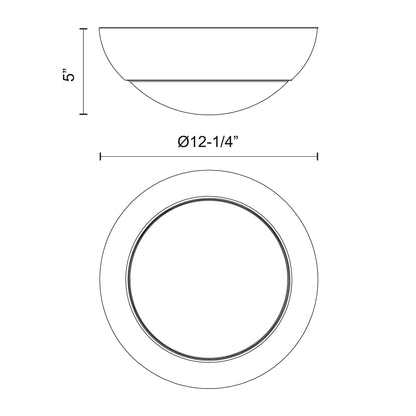 Rubio 11-in Flush Mount