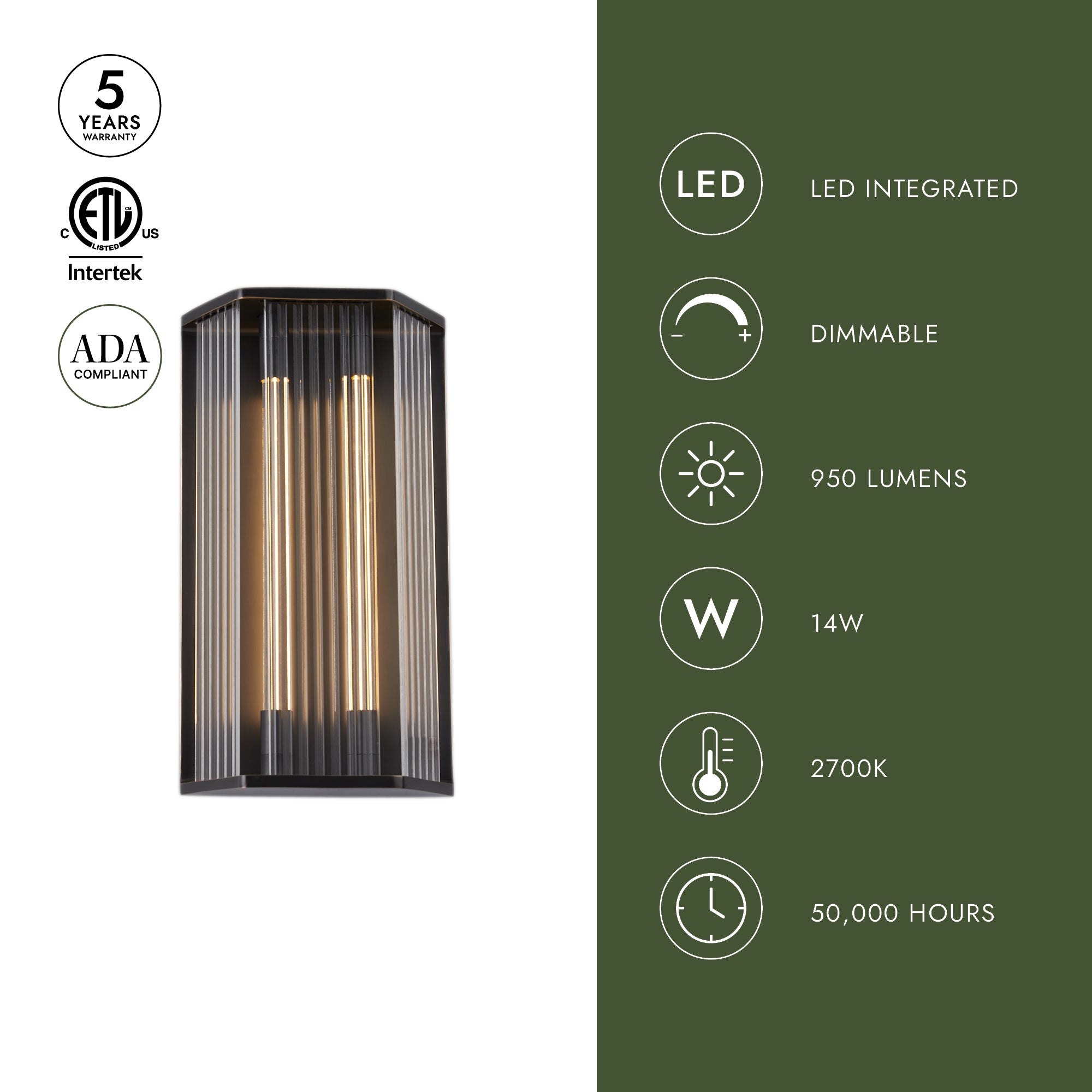 Sabre 16-in Wall/Vanity Light – Kuzco Lighting