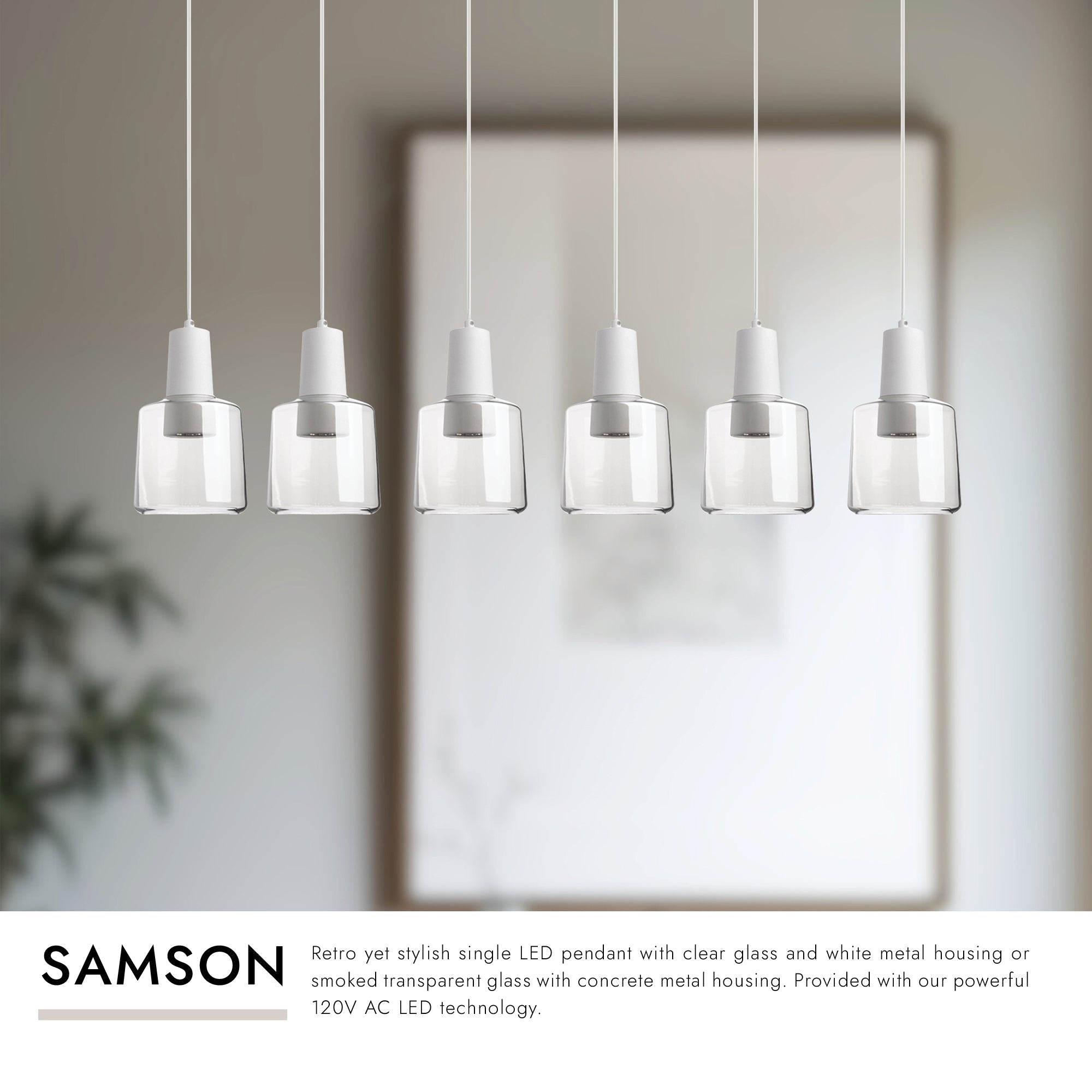 Samson 6-in 6 Head Multi Pendant – Kuzco Lighting