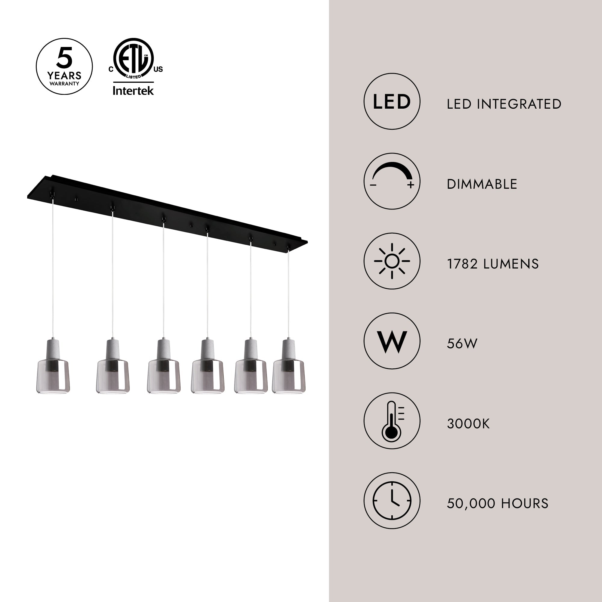 Samson 6-in 6 Head Multi Pendant – Kuzco Lighting