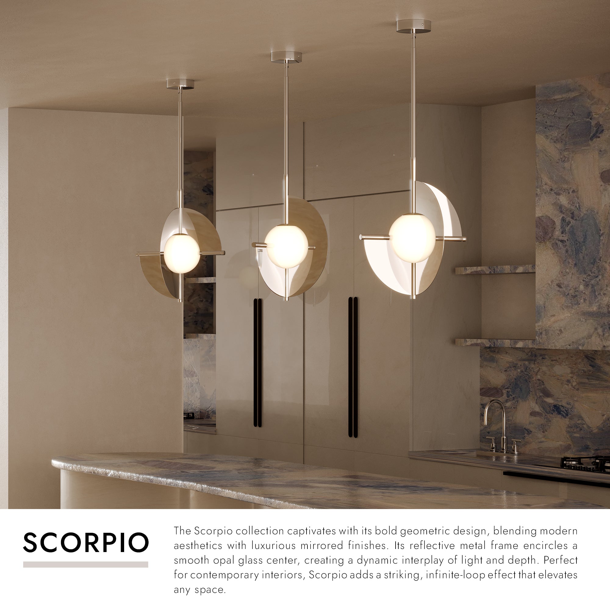 Scorpio 16-in Pendant – Kuzco Lighting