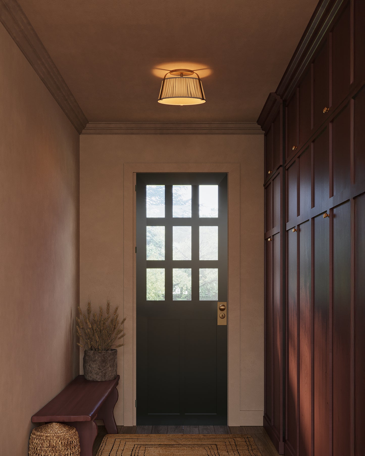 Scout 13-in Semi-Flush Mount