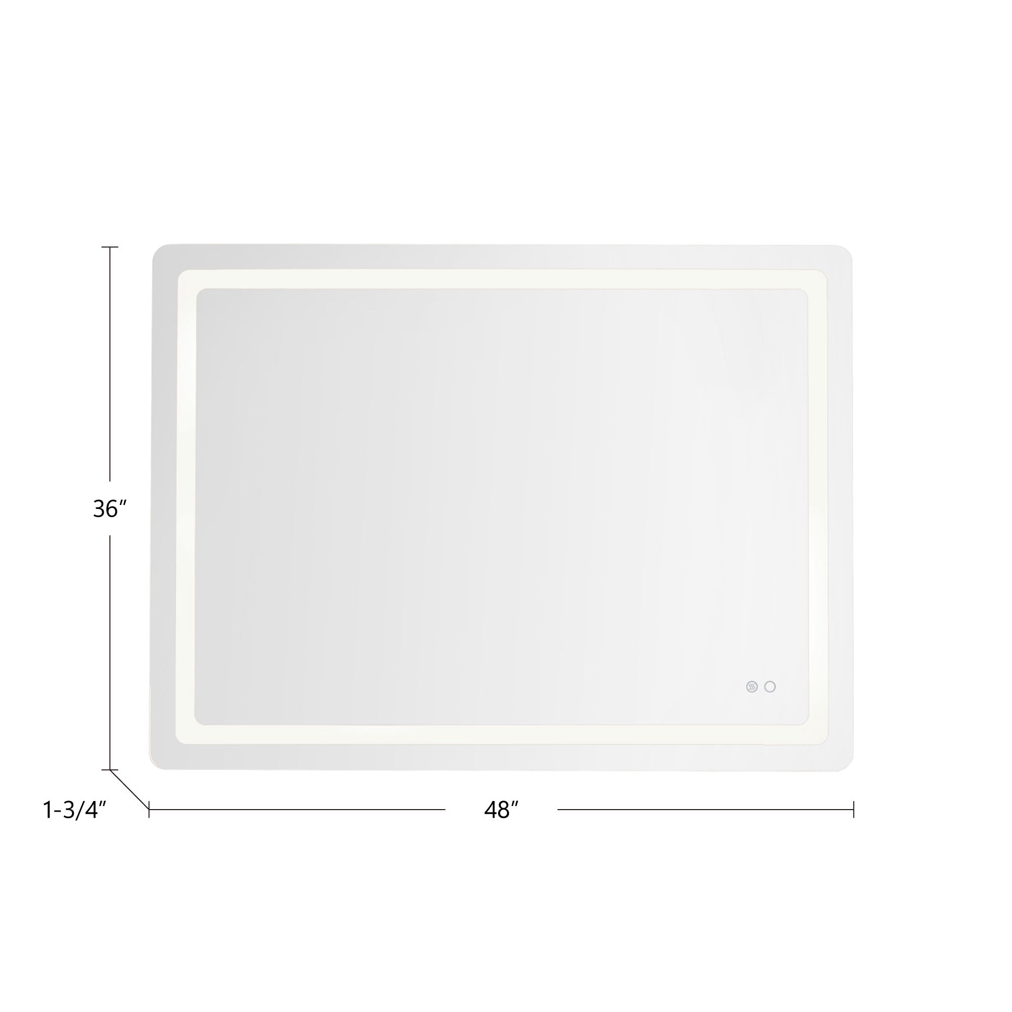 Seneca 48-in Vanity Mirror – Kuzco Lighting