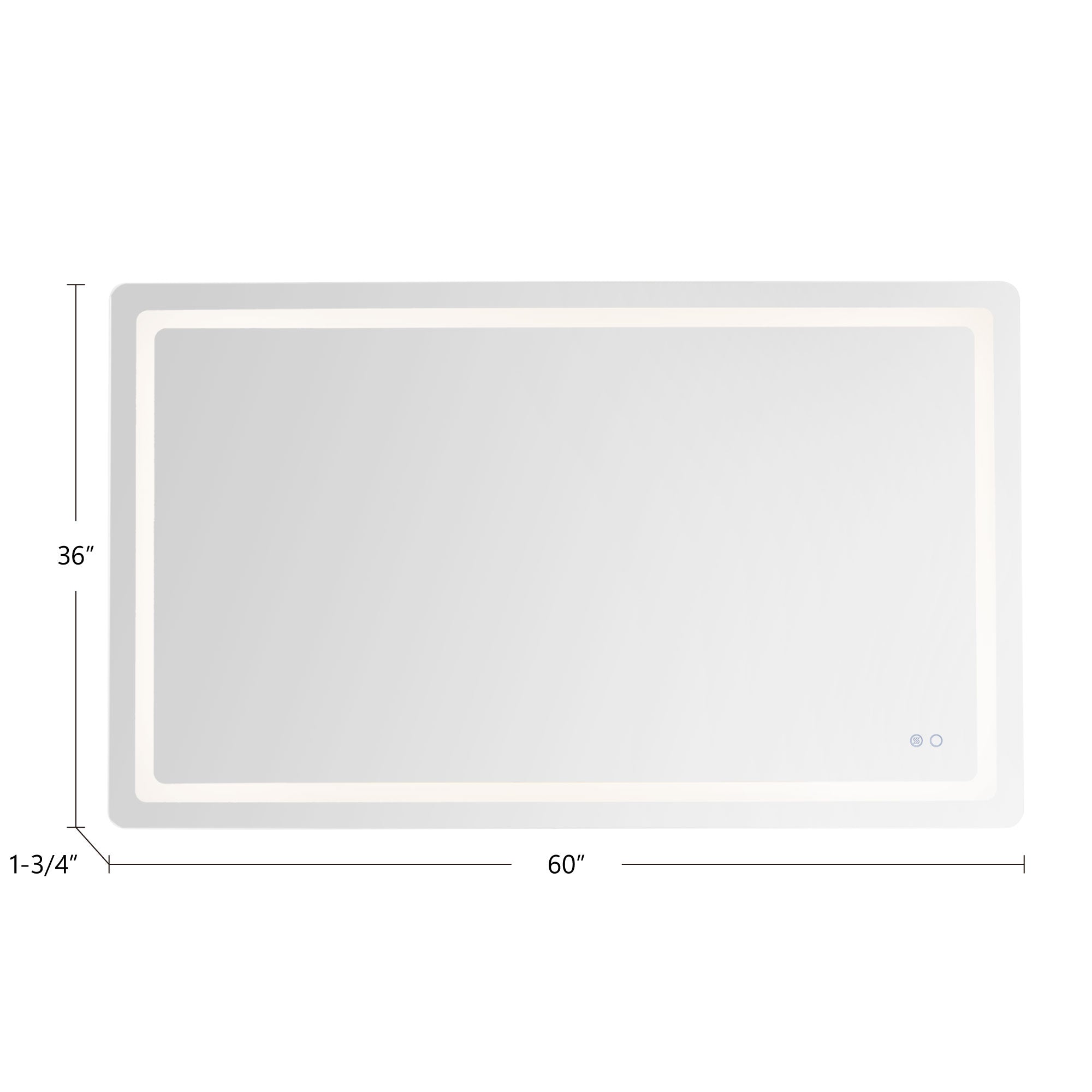 Seneca 60-in Vanity Mirror – Kuzco Lighting