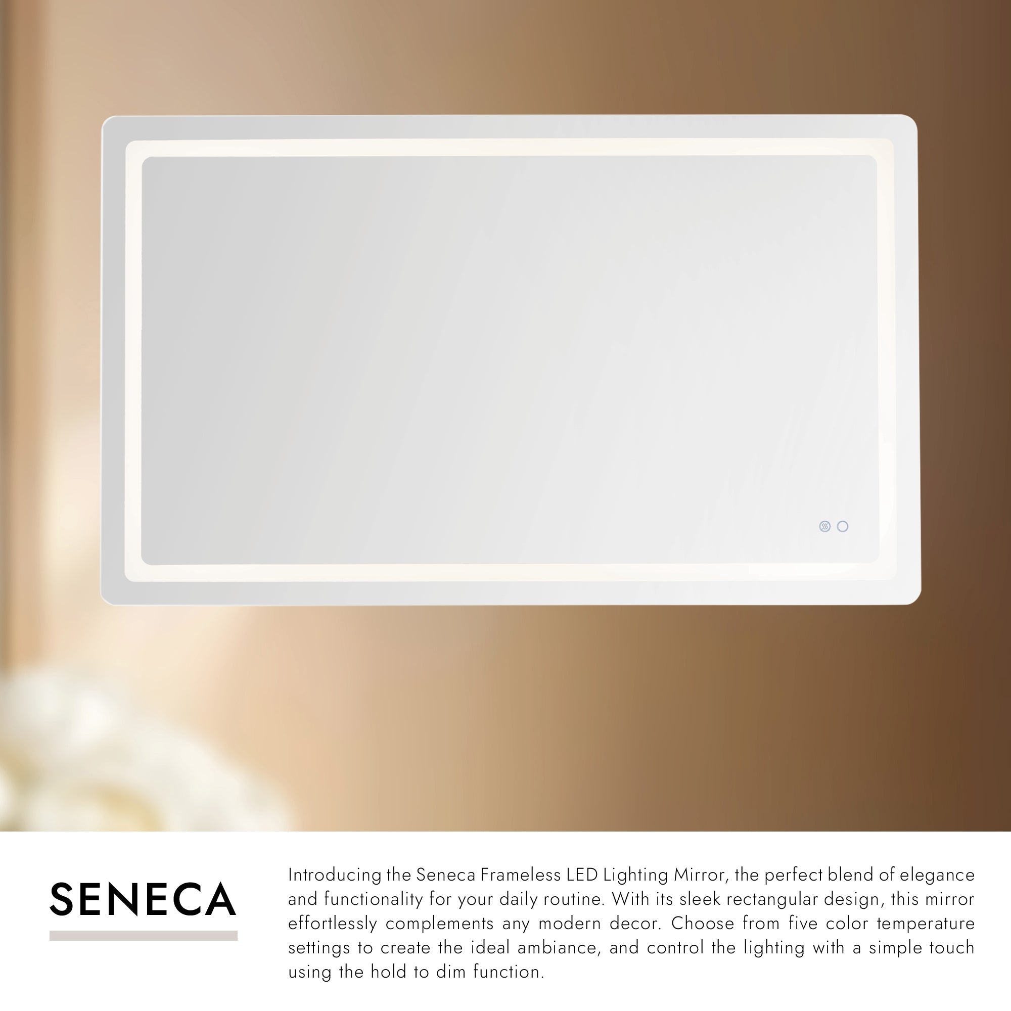 Seneca 60-in Vanity Mirror – Kuzco Lighting