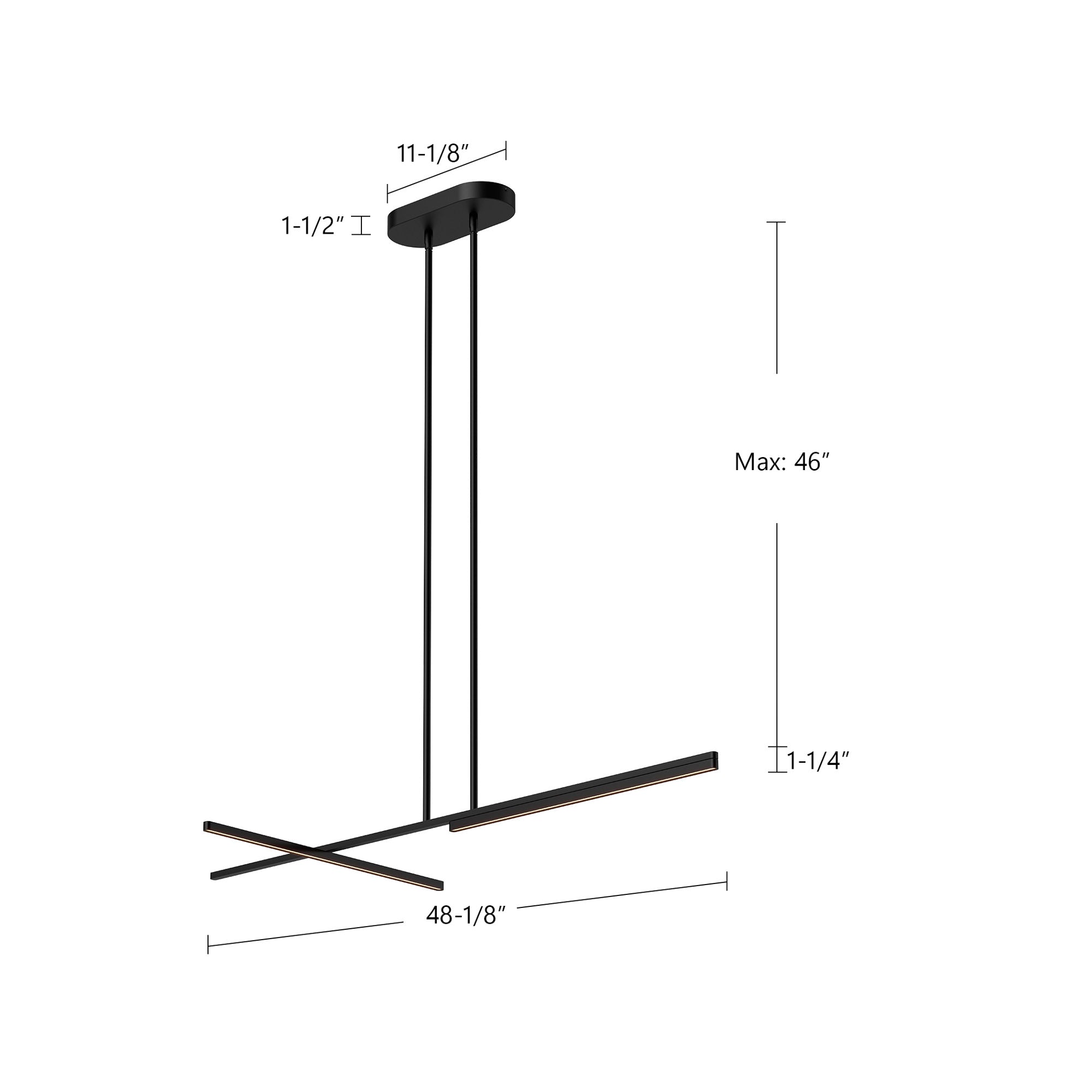 Shift 48-in Linear Pendant – Kuzco Lighting