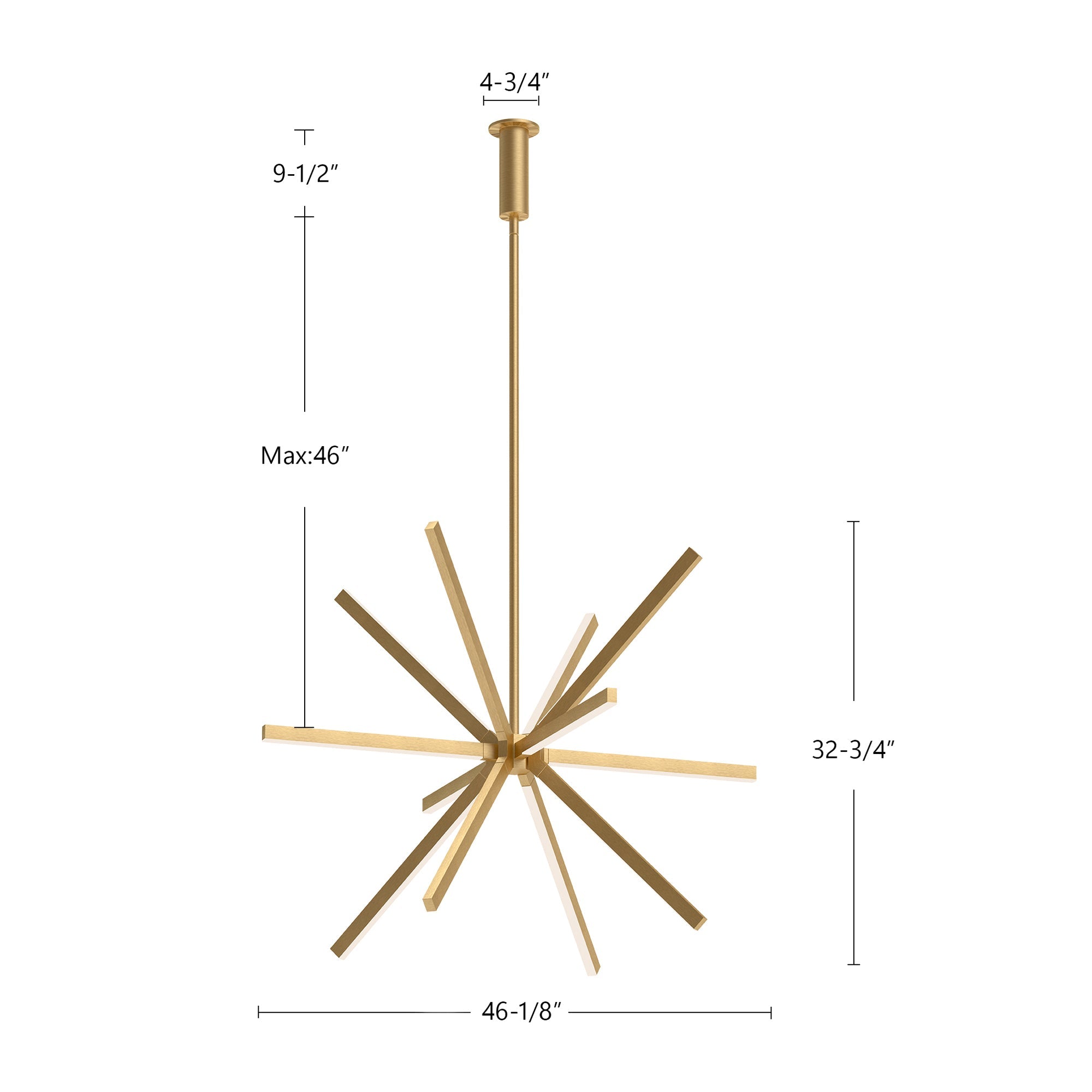 Sirius 48-in Chandelier – Kuzco Lighting