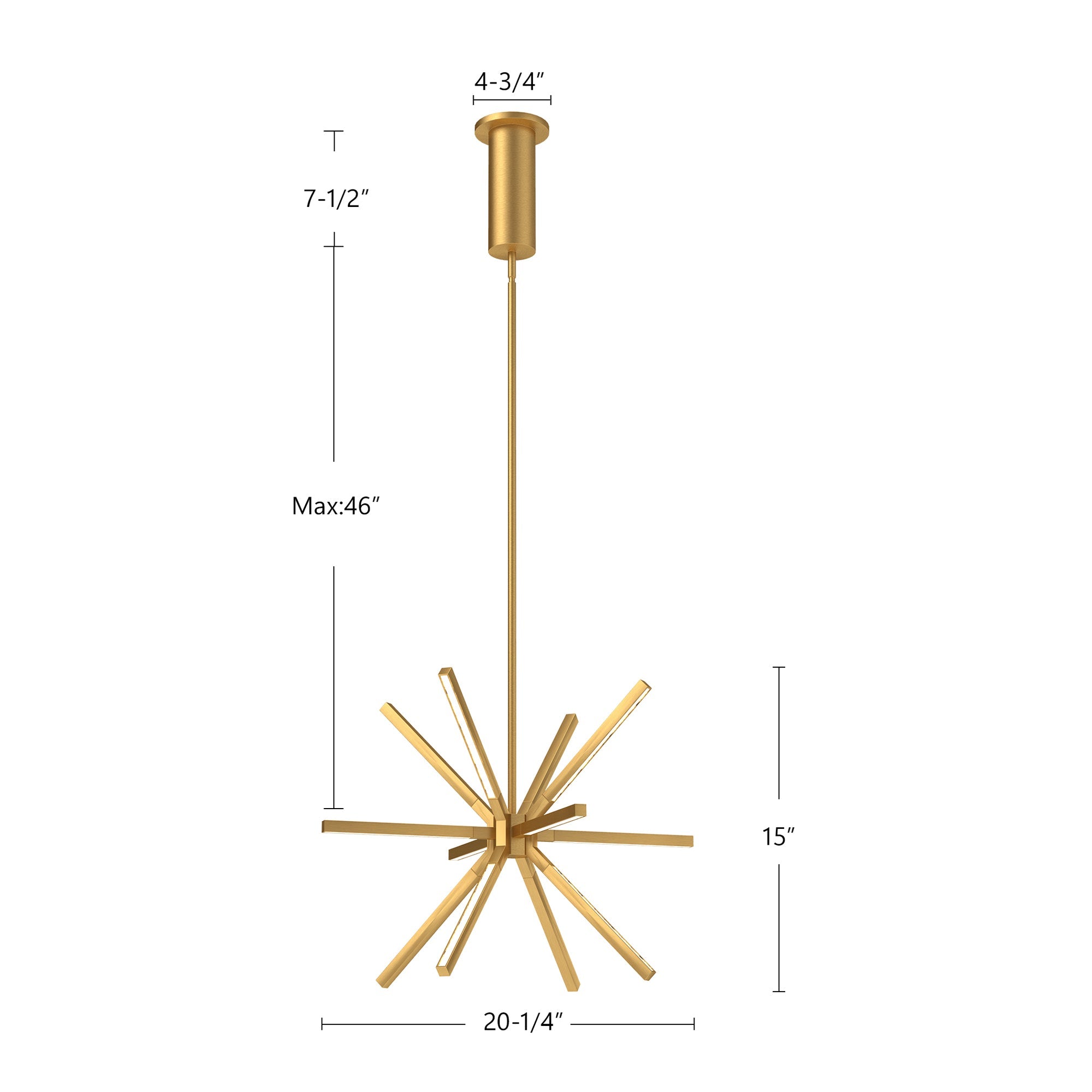 haluc❤ Sirius Minor 20-in Chandelier – Kuzco Lighting