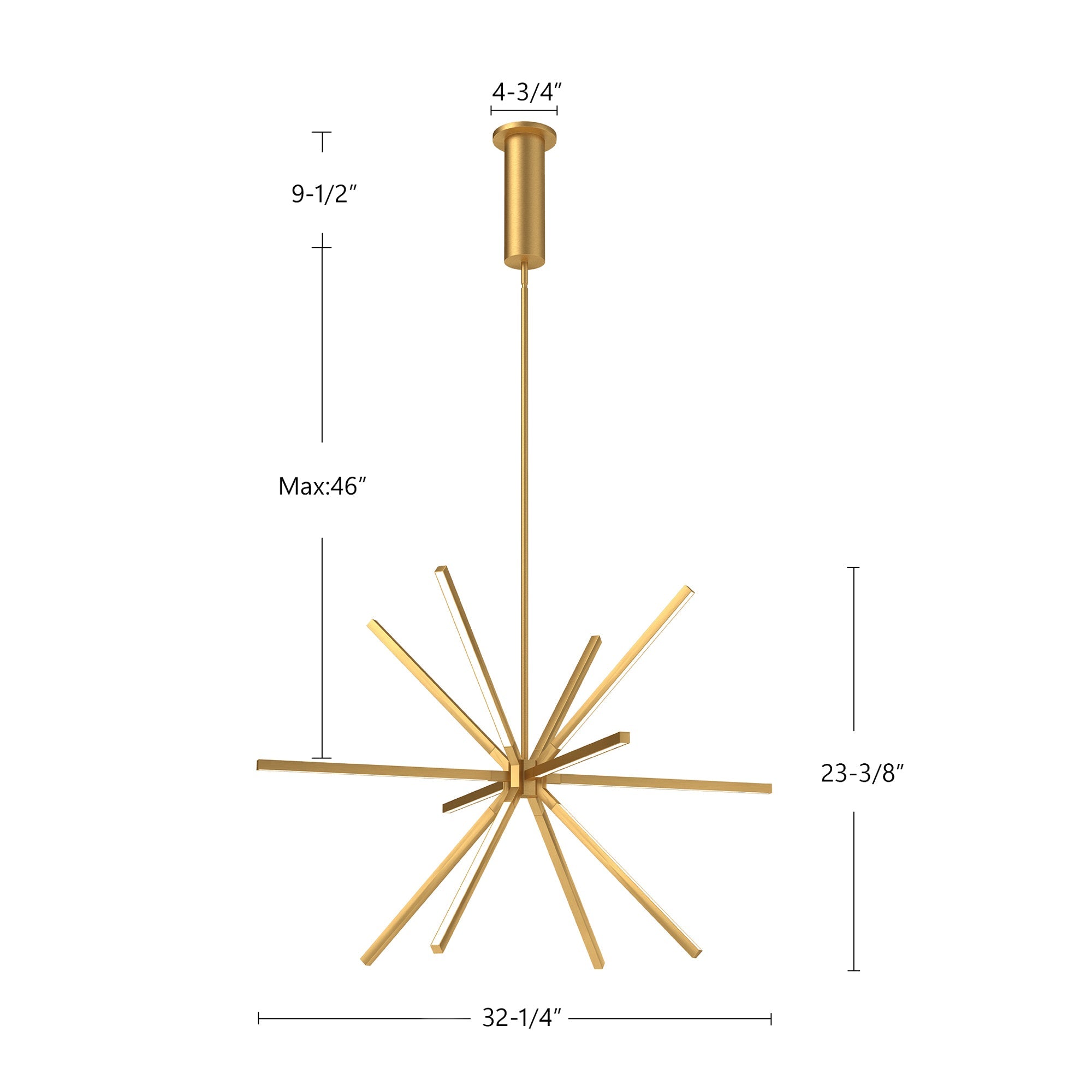 Sirius シリウス Sirius Minor 32-in Chandelier – Kuzco Lighting