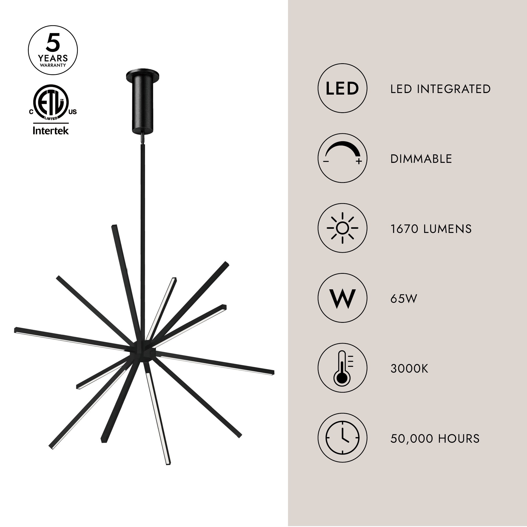 Sirius Minor 32-in Chandelier – Kuzco Lighting