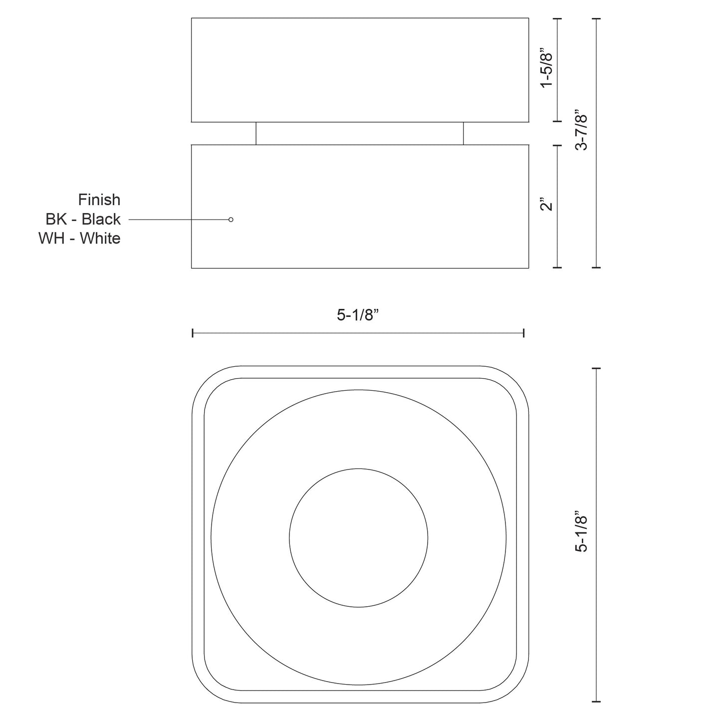 Solo 4-in Flush Mount