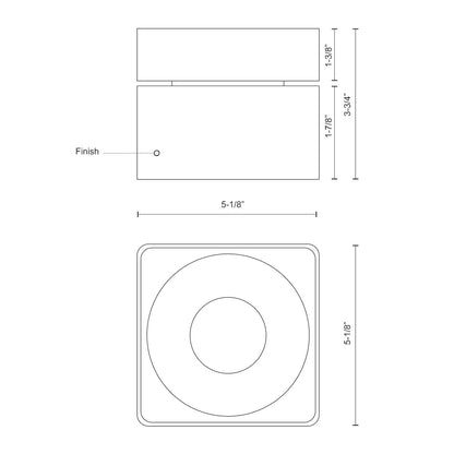 Solo 5-in Flush Mount