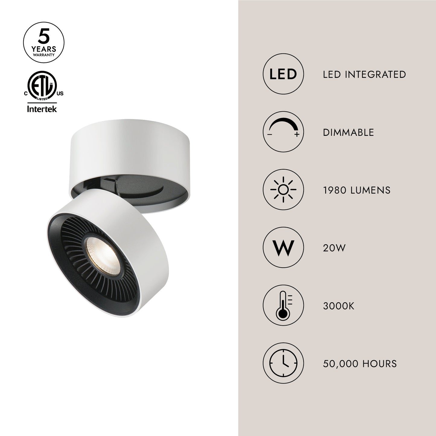 Solo 5-in Flush Mount