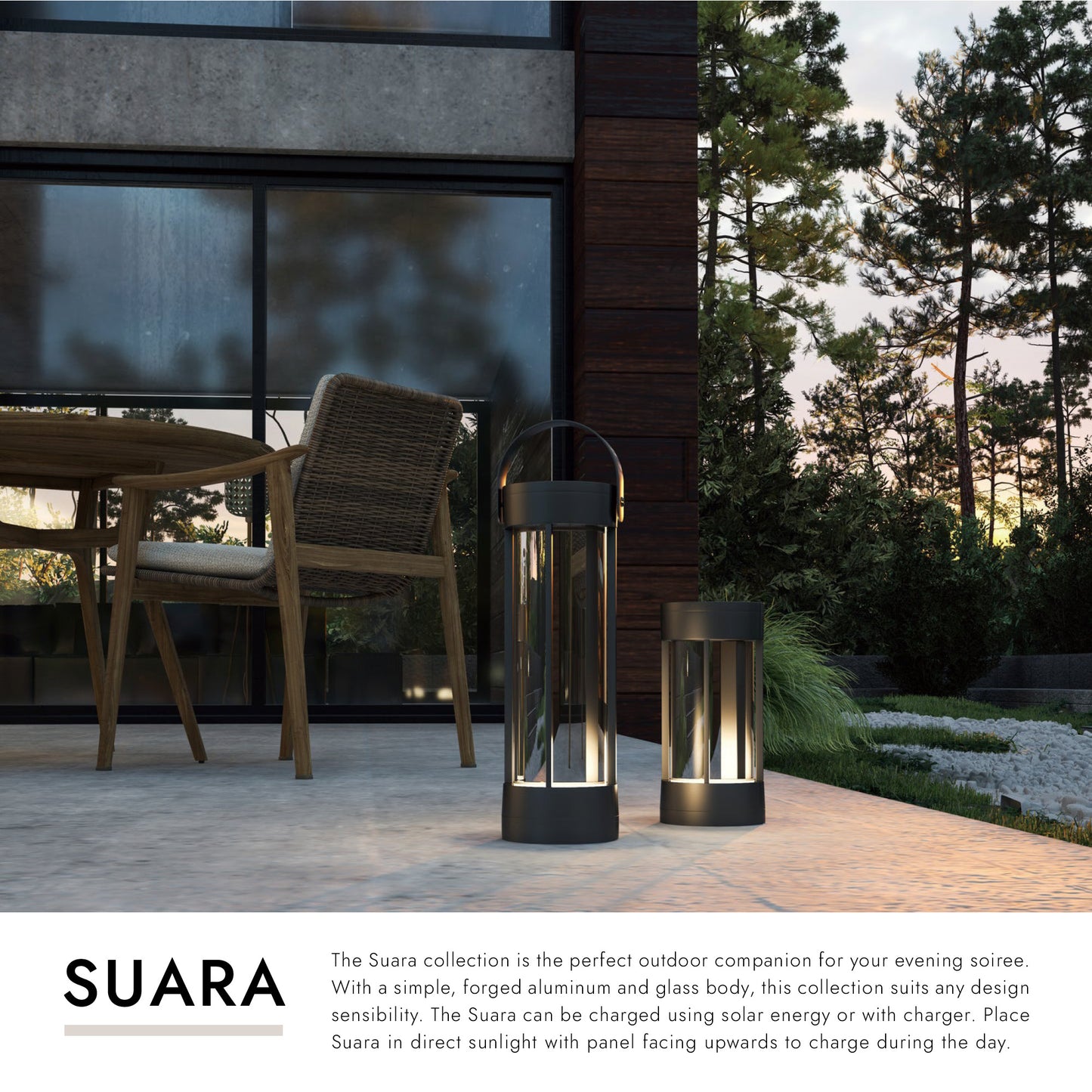 Suara 14-in Exterior Portable Lamp