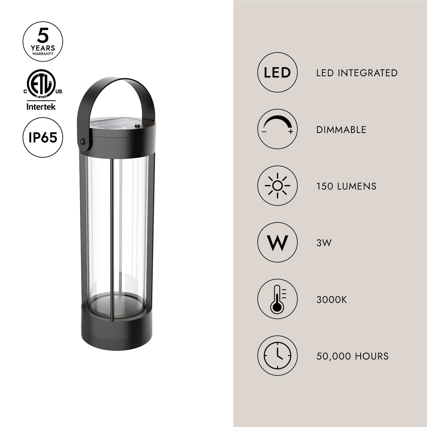 Suara 14-in Exterior Portable Lamp