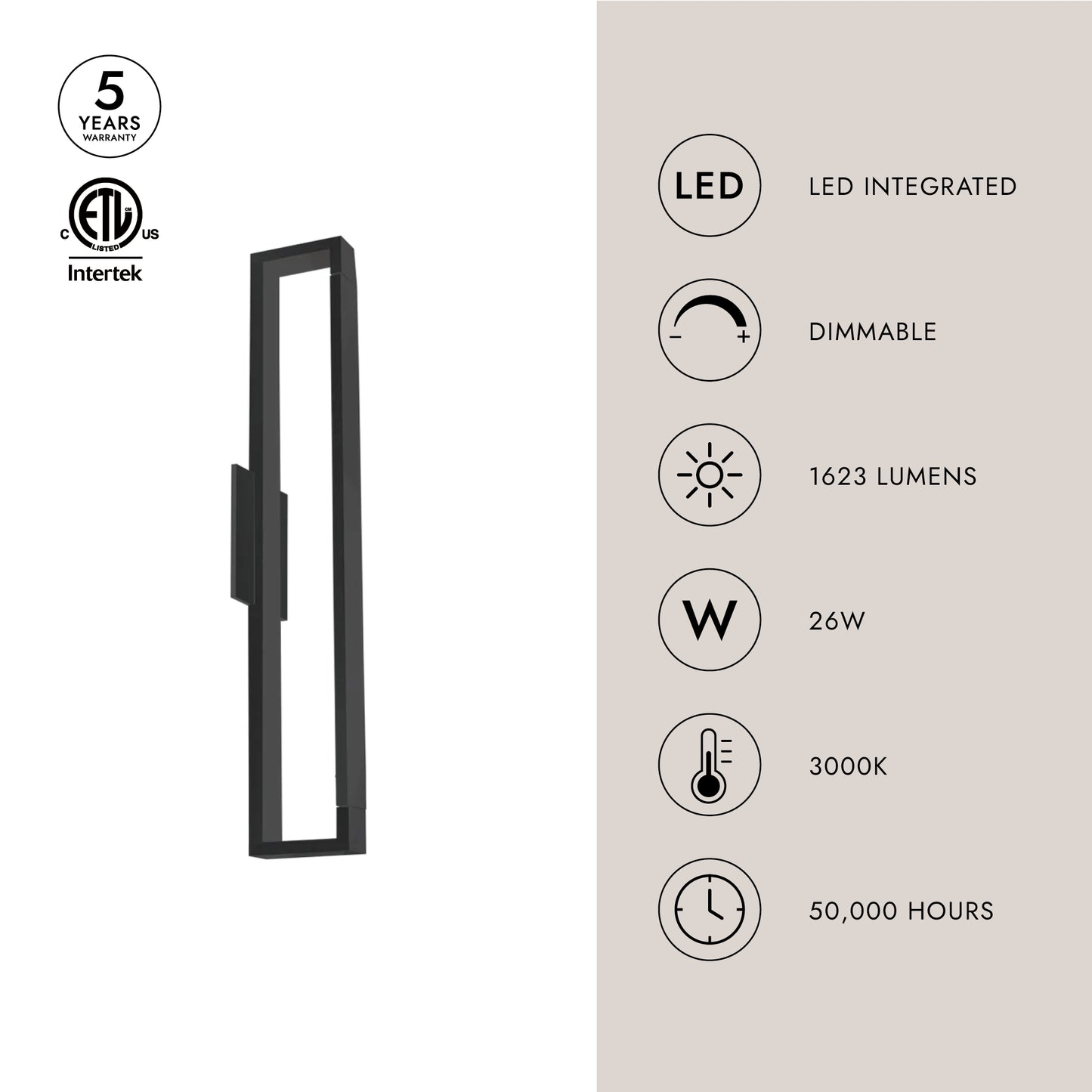 Swivel 24-in Wall Sconce