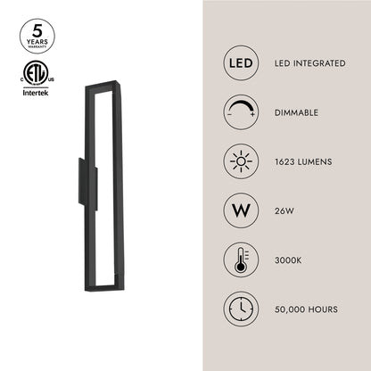 Swivel 24-in Wall Sconce