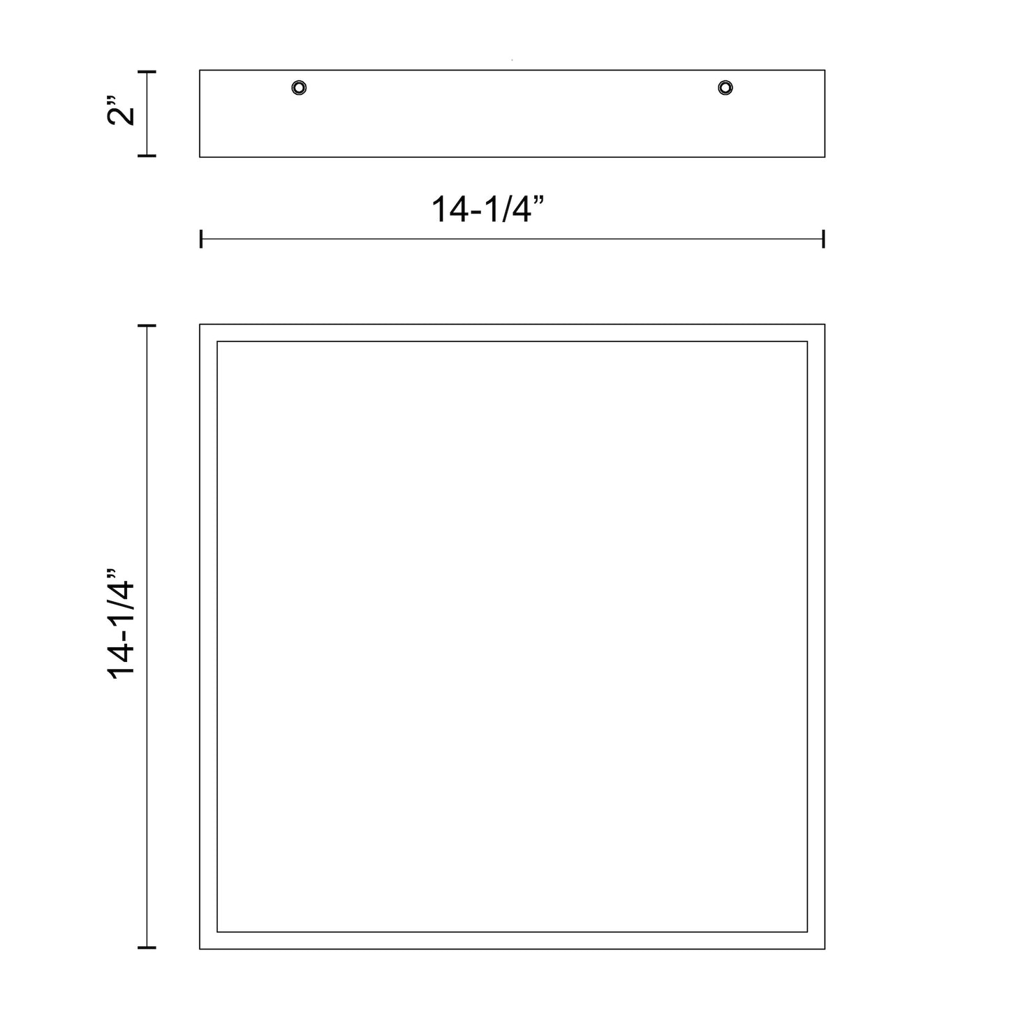 Sydney 14-in Flush Mount