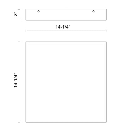 Sydney 14-in Flush Mount