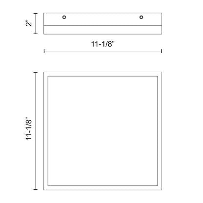 Sydney 11-in Flush Mount