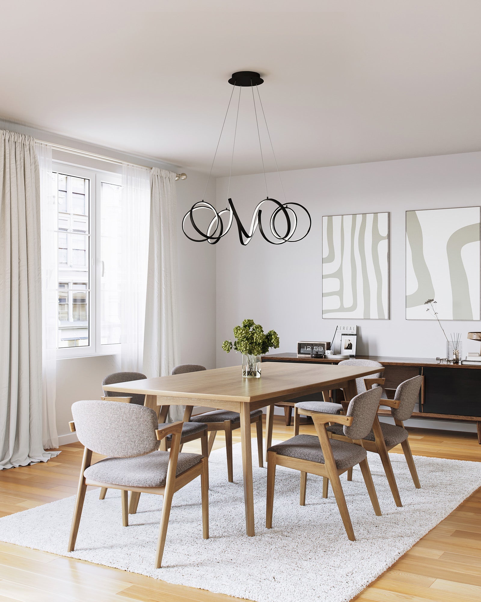Synergy 34-in Chandelier – Kuzco Lighting