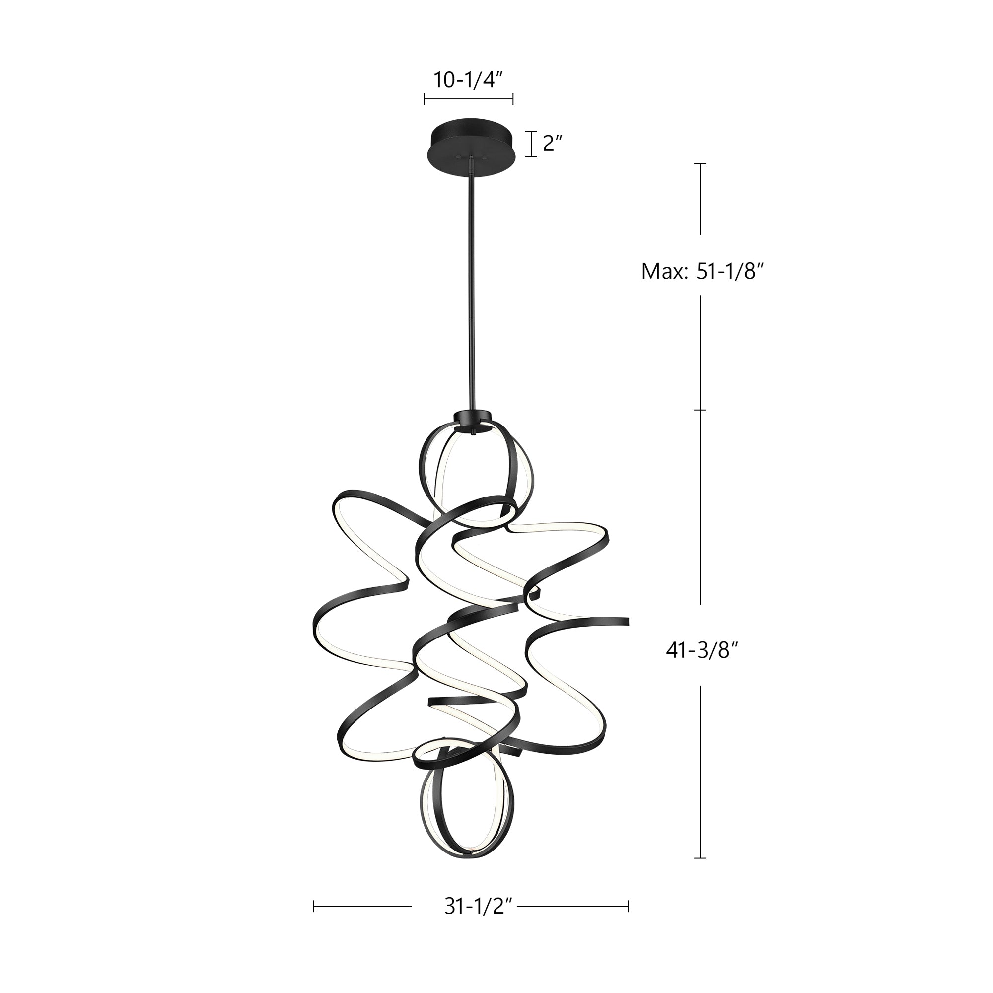 Synergy 41-in Chandelier – Kuzco Lighting
