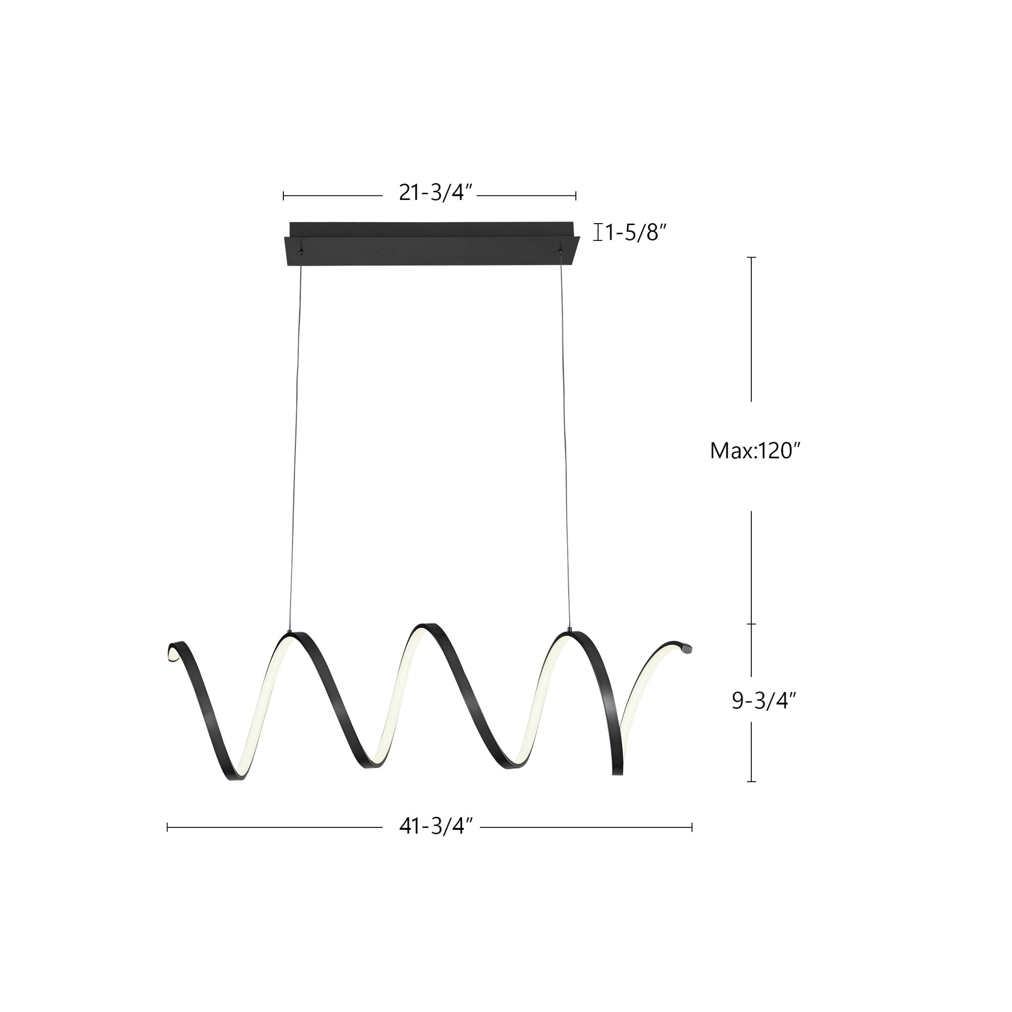 Synergy 42-in Linear Pendant – Kuzco Lighting