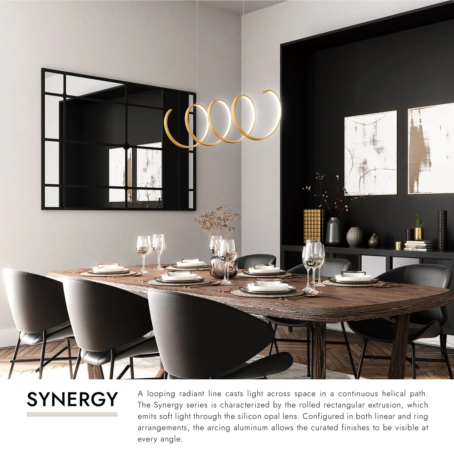 Synergy 42-in Linear Pendant