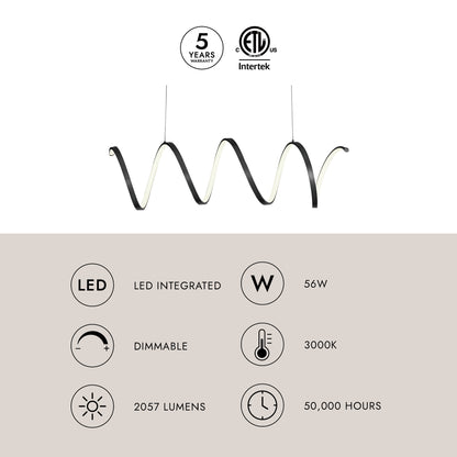 Synergy 42-in Linear Pendant