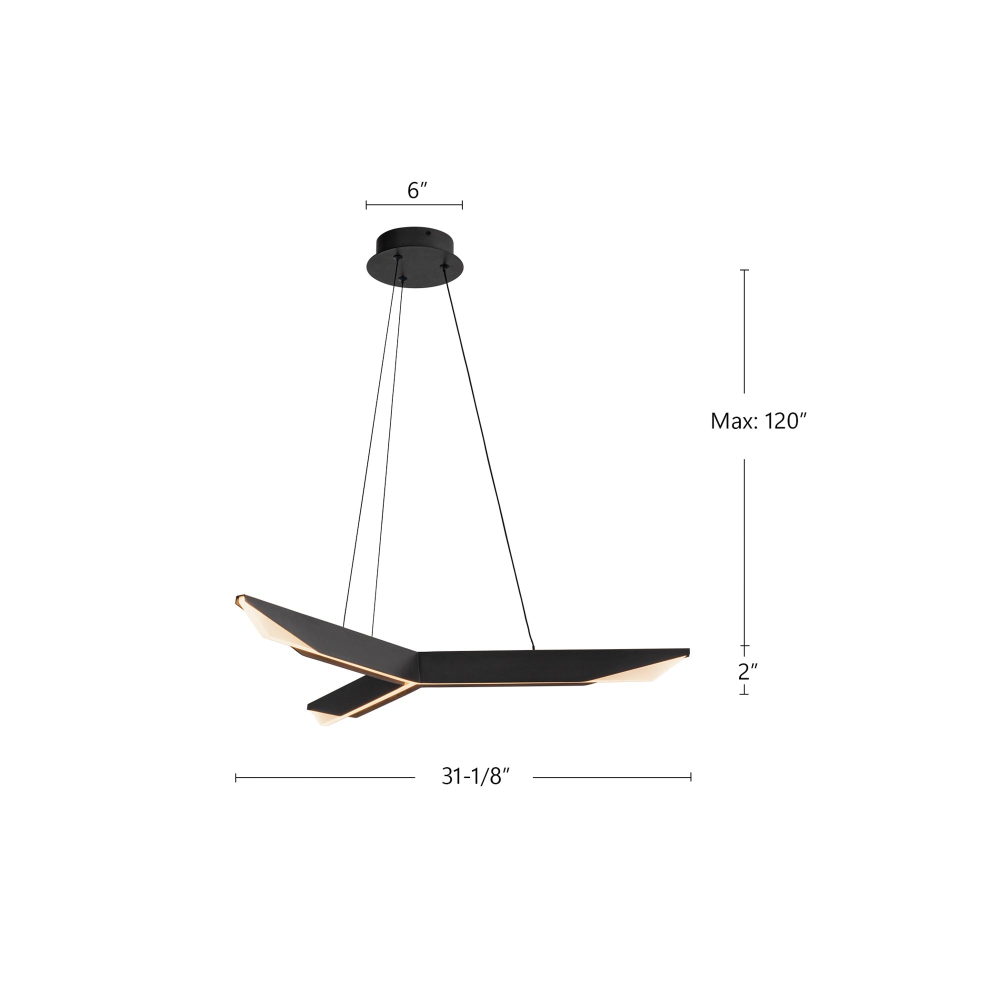 Tachi 31-in Pendant – Kuzco Lighting