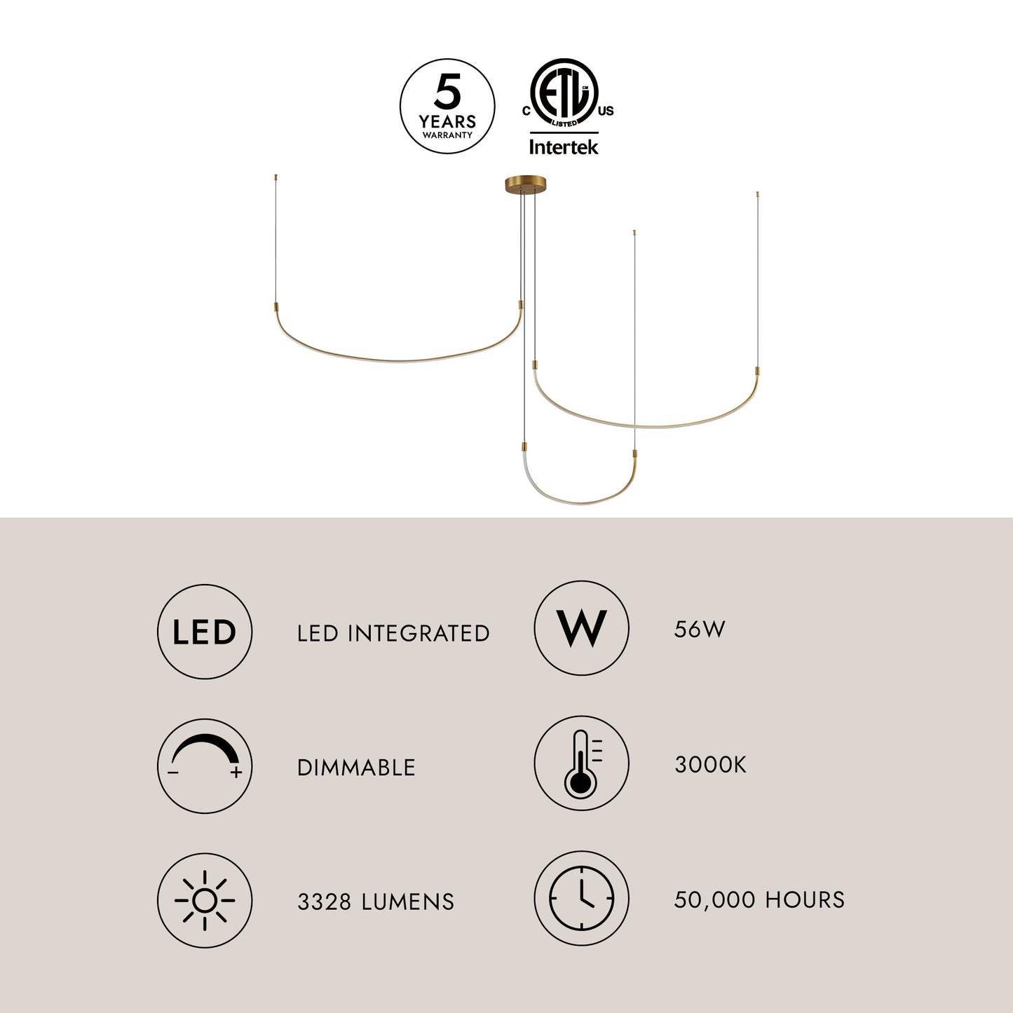 Talis 70-in Multi Pendant