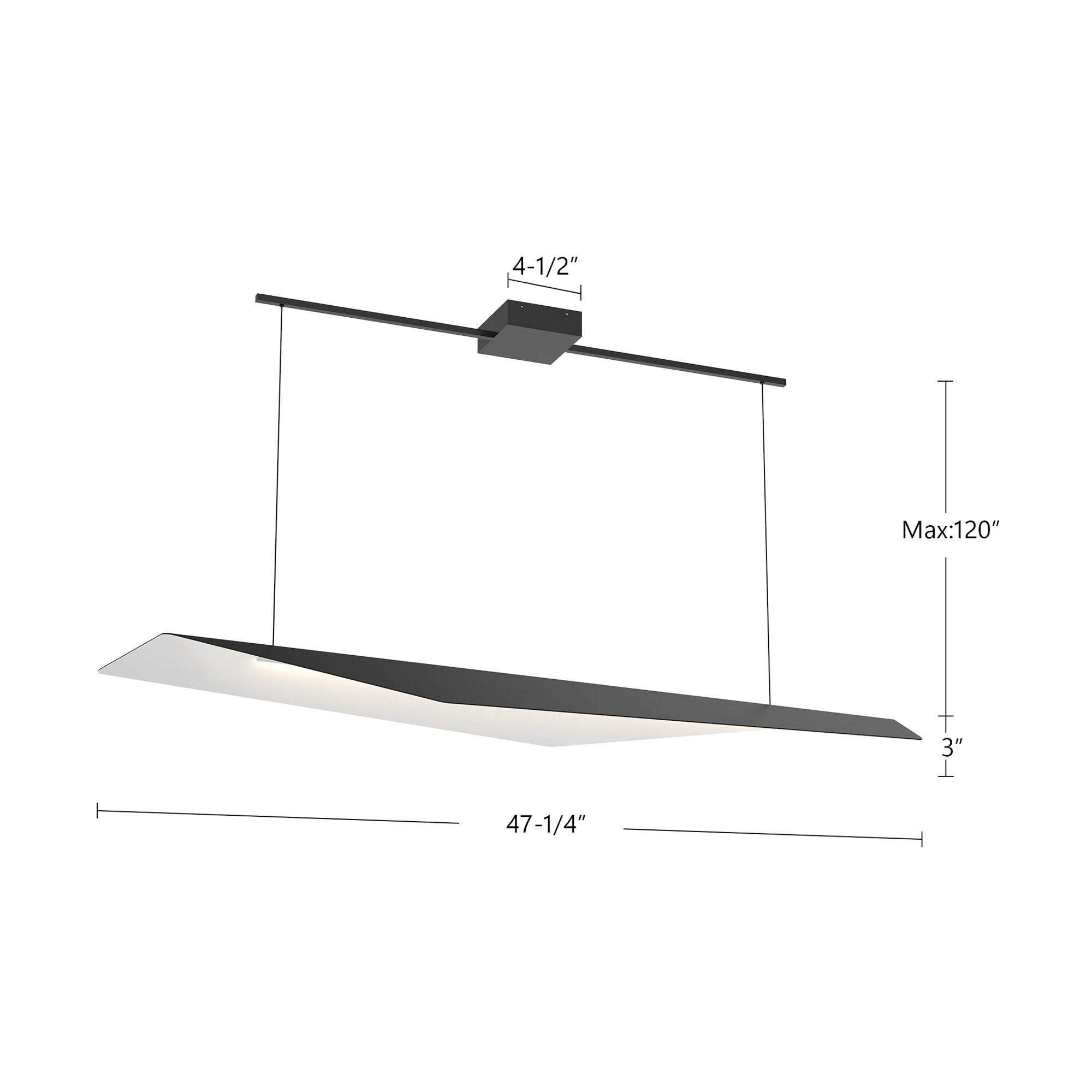 Taro 48-in Linear Pendant – Kuzco Lighting