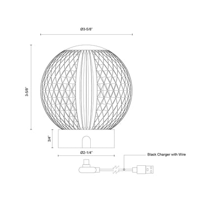 Marni 3-in Table Lamp