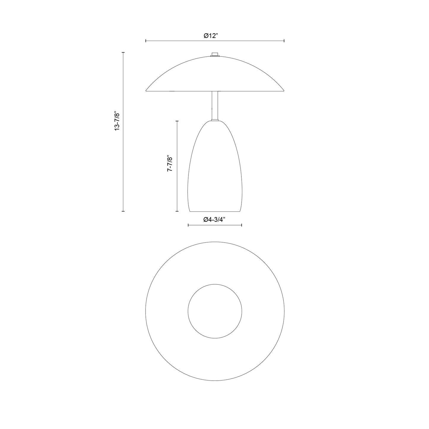 Poppy 12-in Table Lamp