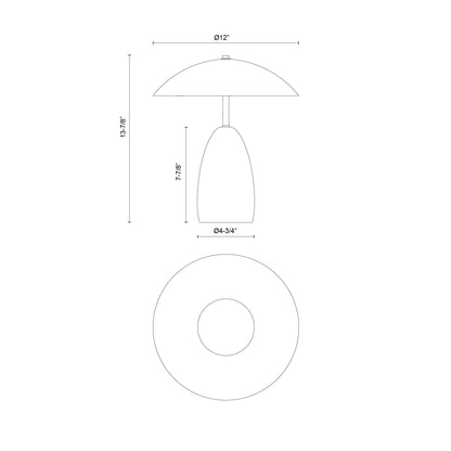 Poppy 12-in Table Lamp