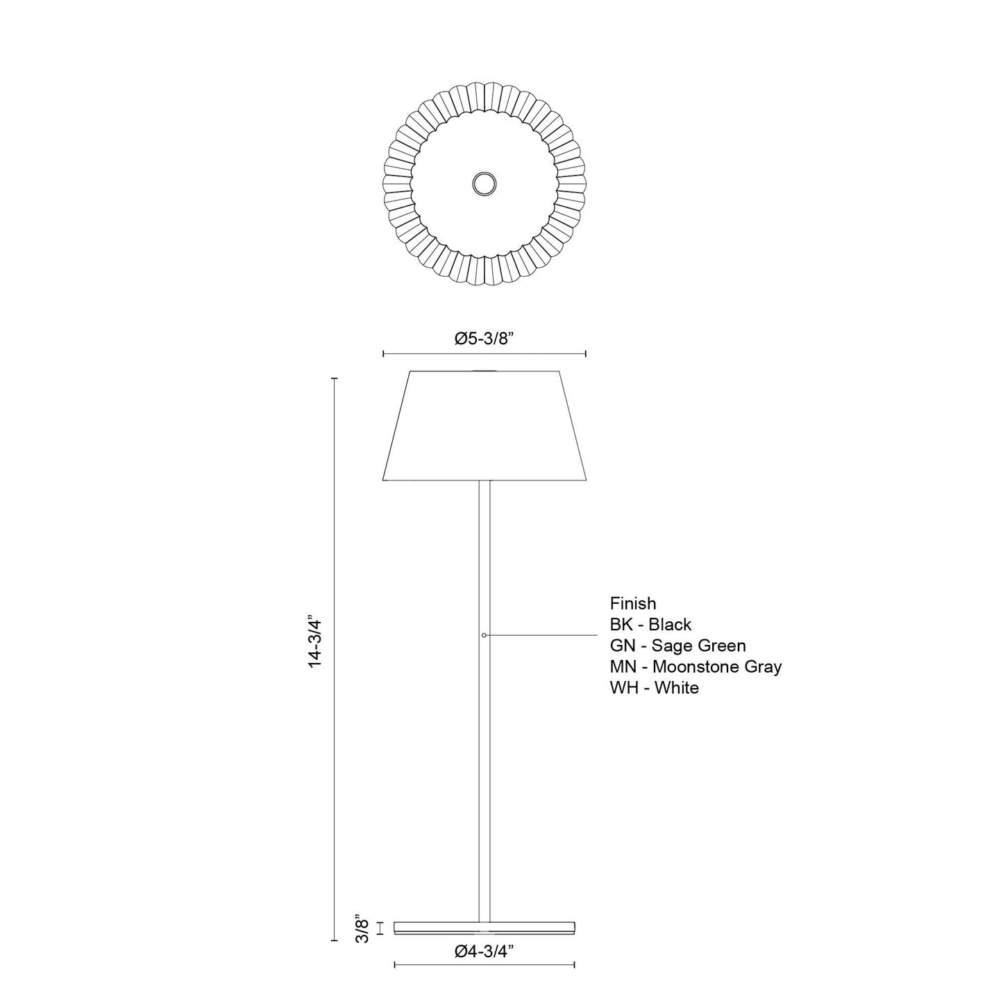 Dario 14-in Table Lamp