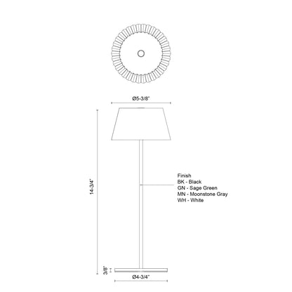 Dario 14-in Table Lamp