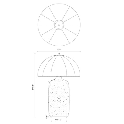 Crosby 18-in Table Lamp