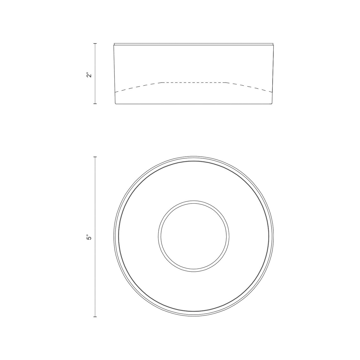 Trenton 5-in Exterior Ceiling