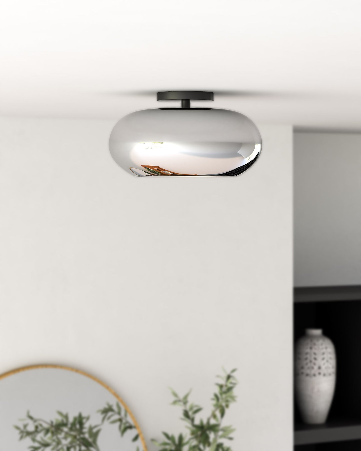 Trinity 14-in Semi-Flush Mount