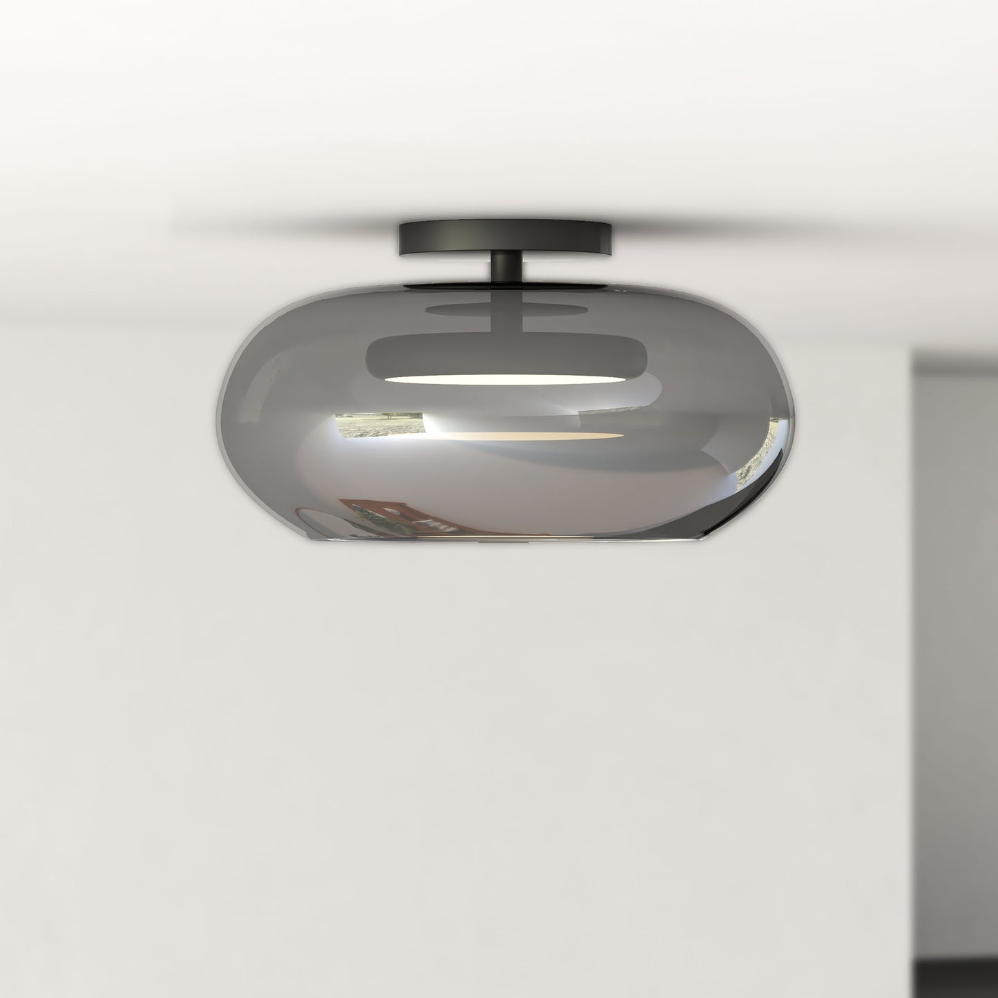 Trinity 14-in Semi-Flush Mount