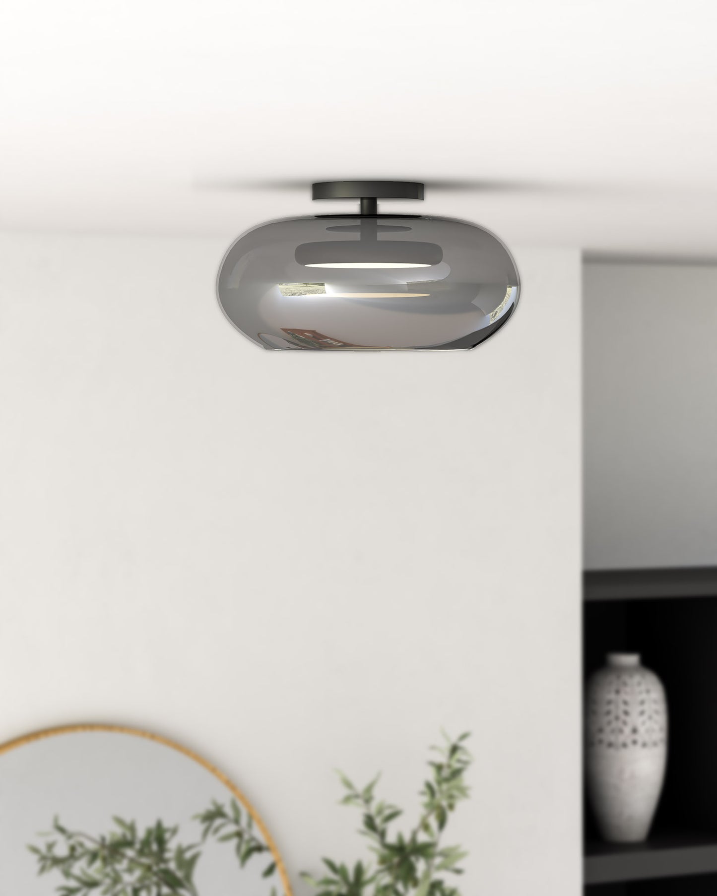 Trinity 14-in Semi-Flush Mount