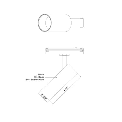 Paolo 4-in Trilo Track Directional Light