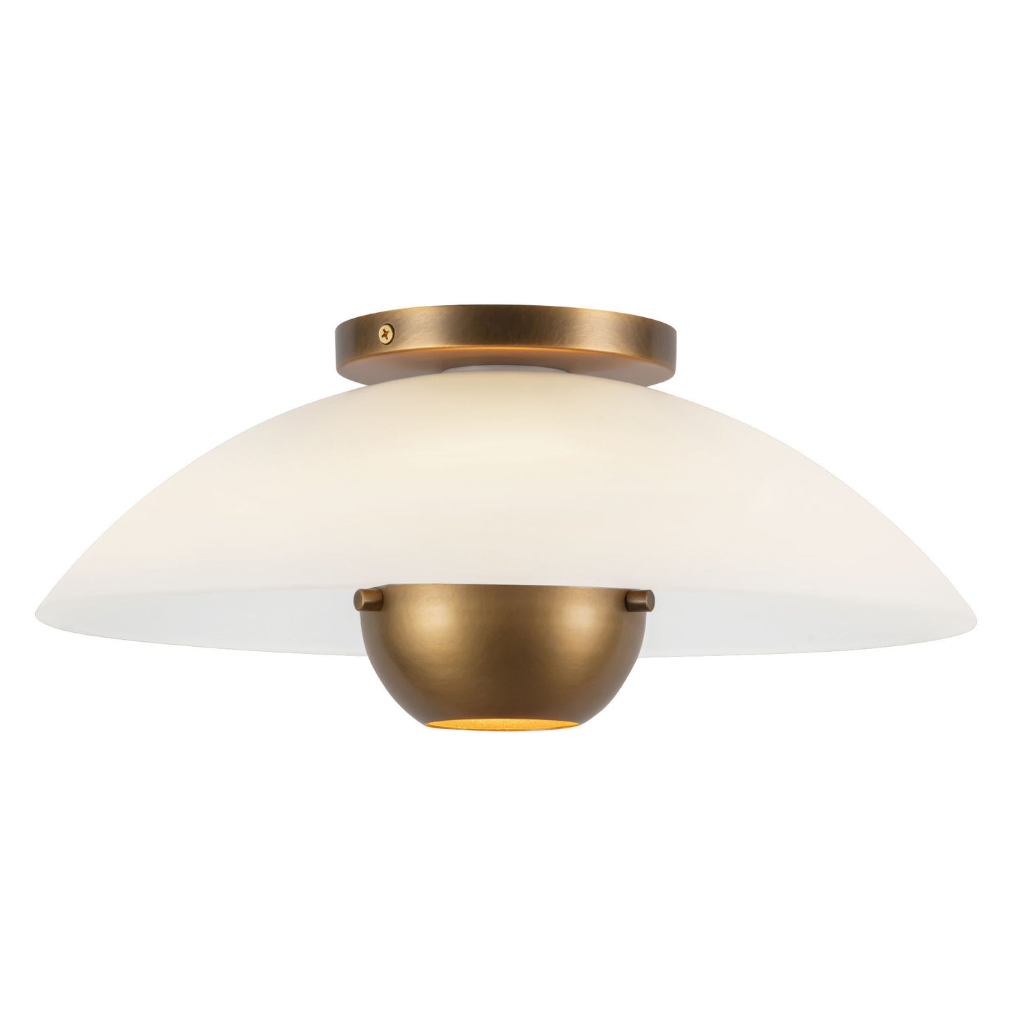 Umbra 14-in (5-in Height) Semi-Flush Mount