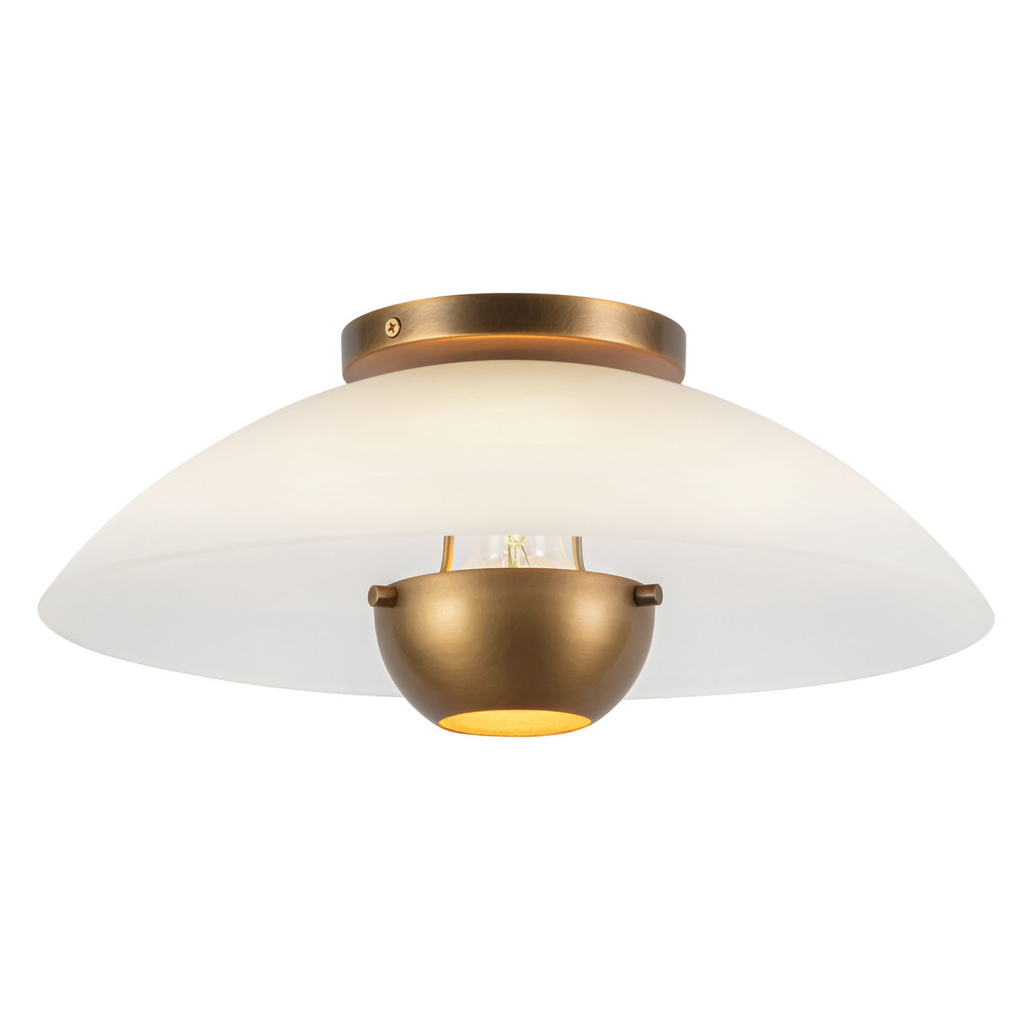 Umbra 14-in (5-in Height) Semi-Flush Mount