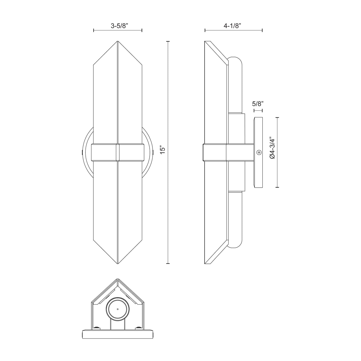 Valencia 15-in Wall/Vanity Light